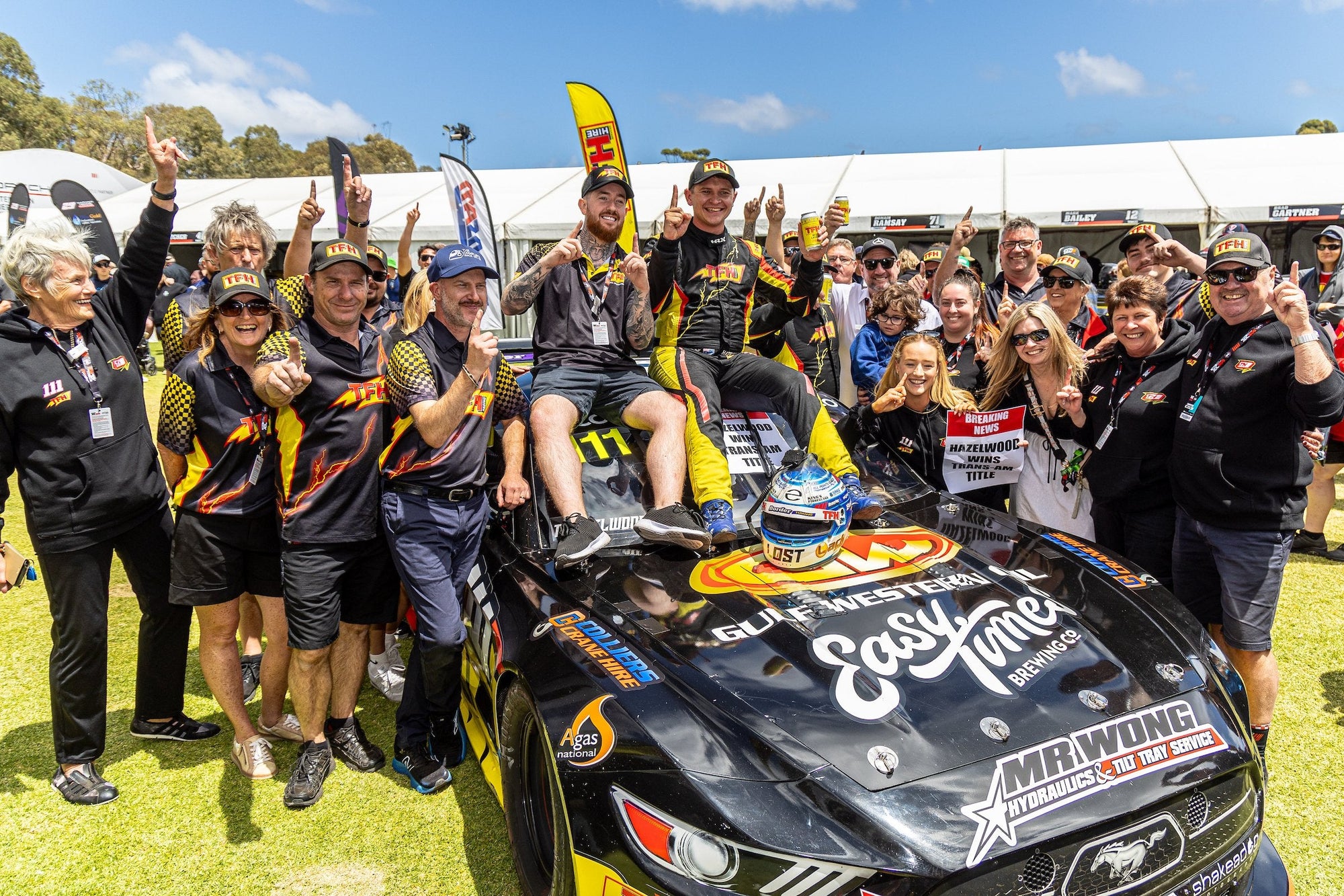 Champion Hazelwood Looking for Space at Symmons Plains